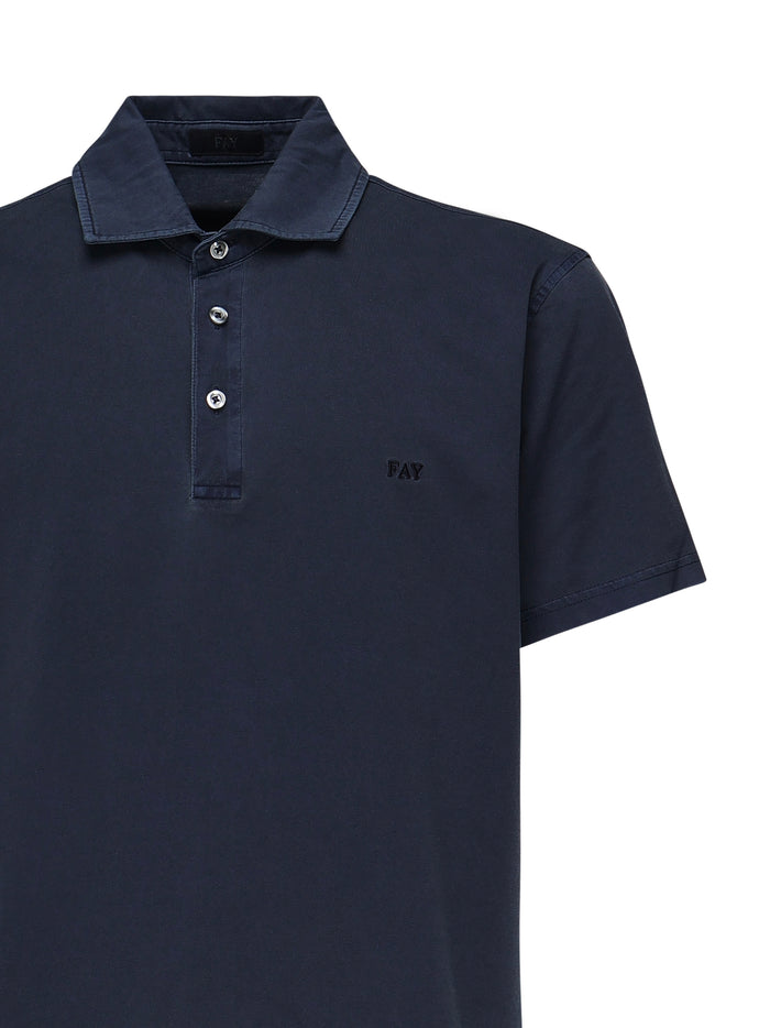 Fay T-Shirts And Polos Blue Cotton