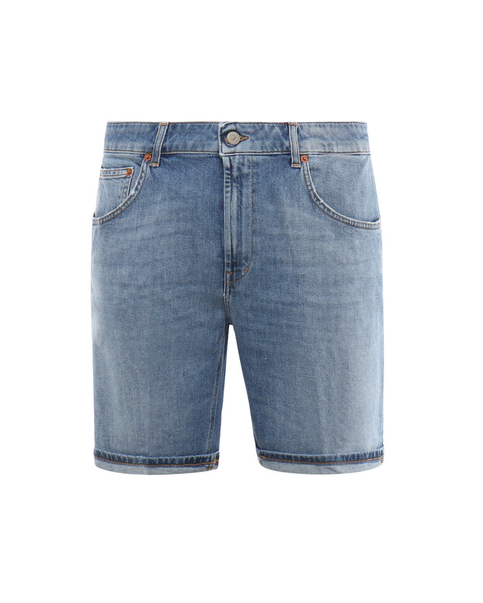 Dondup Shorts Blue Cotton