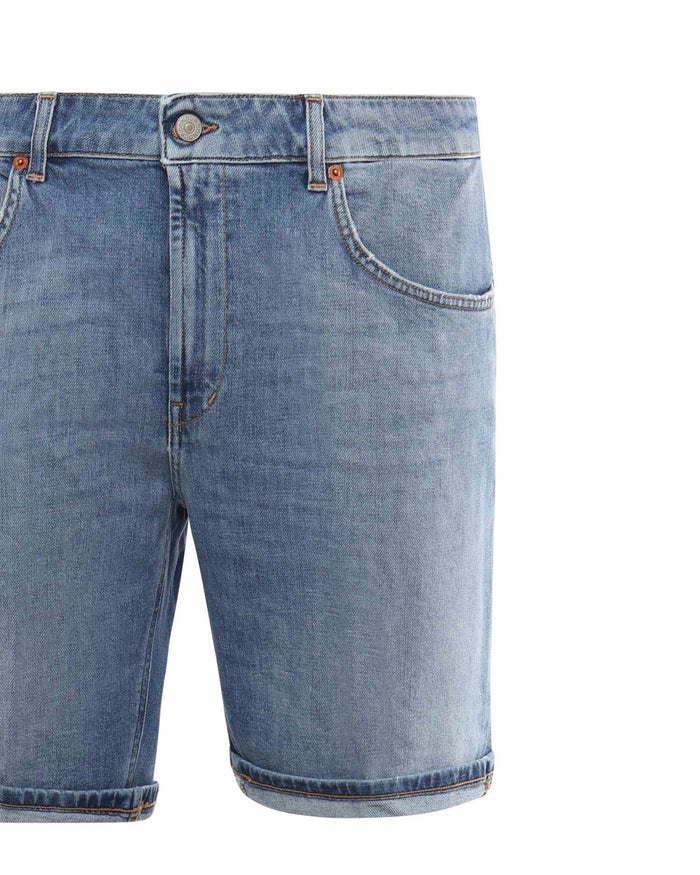 Dondup Shorts Blue Cotton