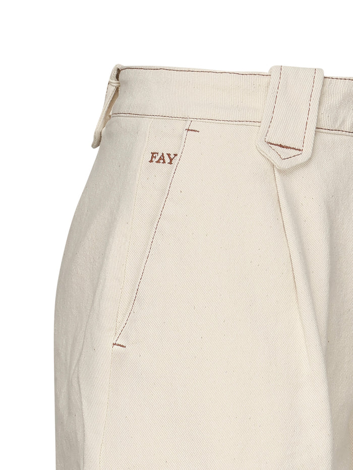 Fay Shorts Sand Cotton