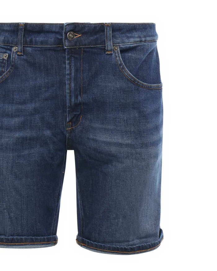 Dondup Shorts Blue Cotton