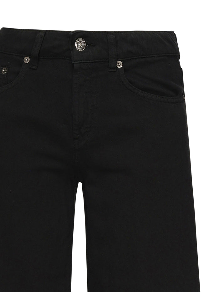 Dondup Jeans Black Cotton Lyocell