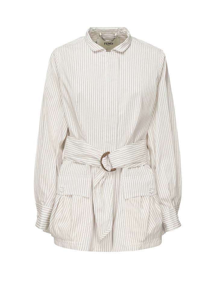 Fendi Shirts White Cotton