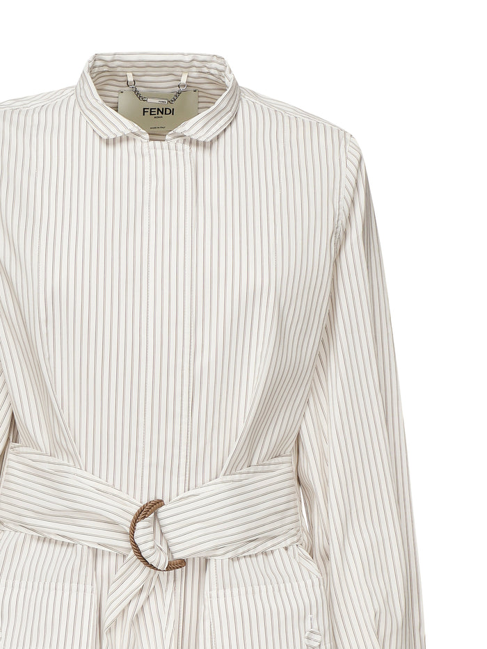 Fendi Shirts White Cotton