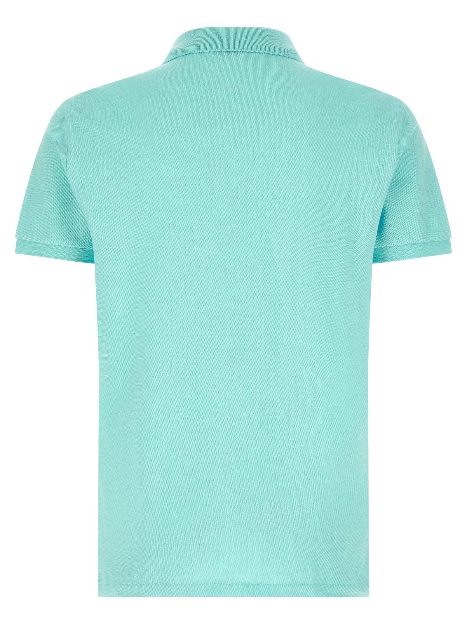 Logo embroidery polo shirt Light Blue Cotton