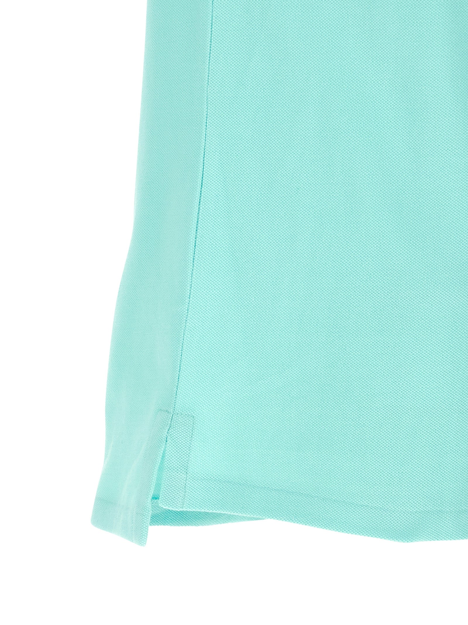 Logo embroidery polo shirt Light Blue Cotton