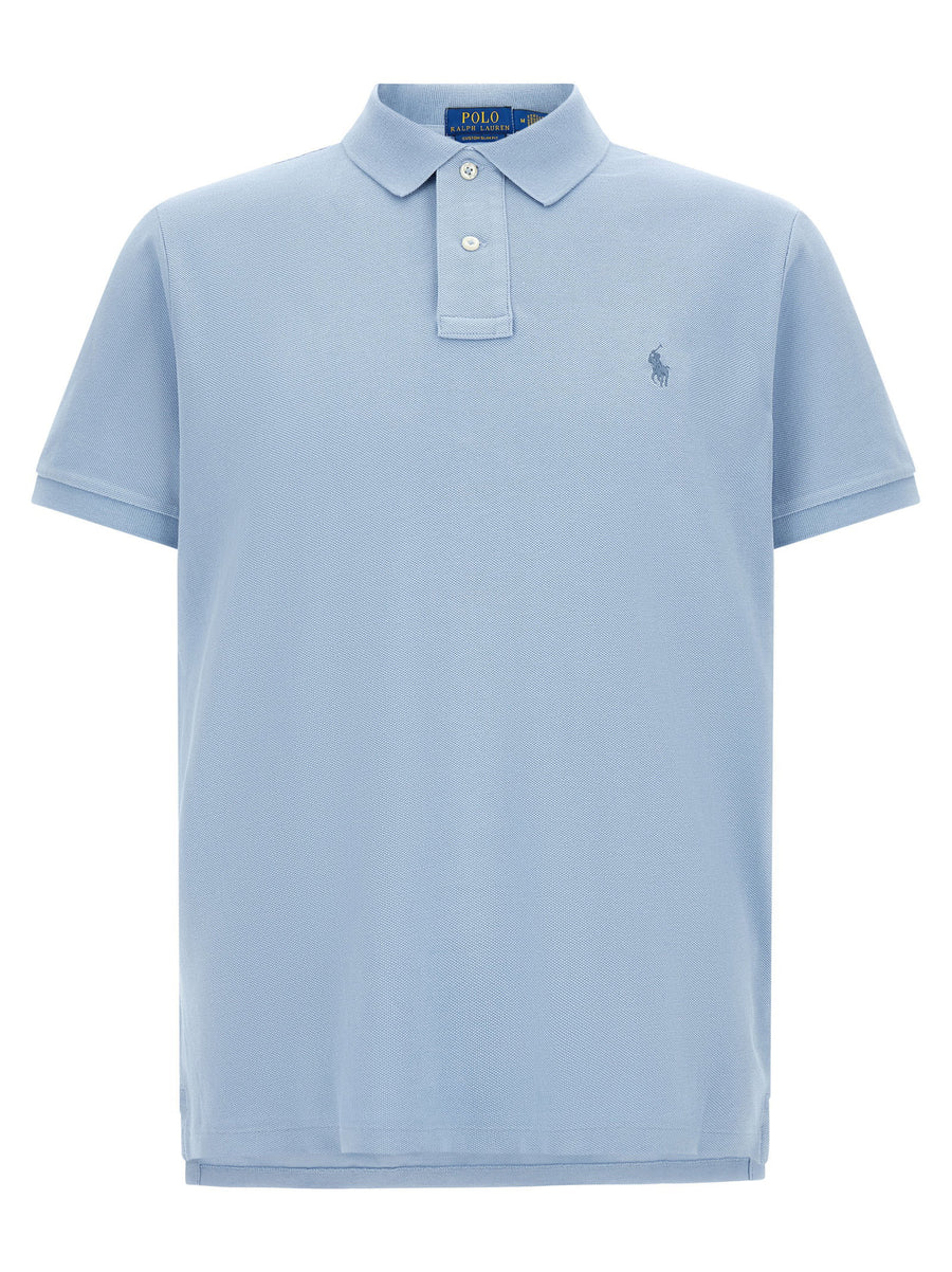 Polo Ralph Lauren Cotton Piqué Pony Polo — Light Blue