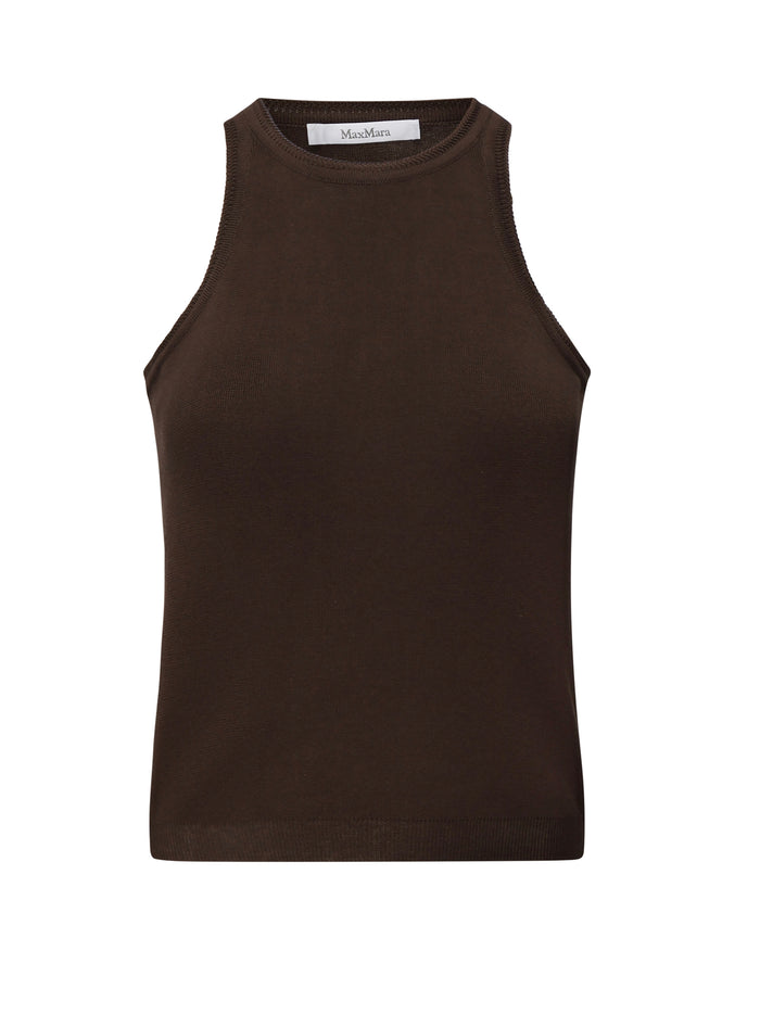 Max Mara Top Dark Brown Cotton