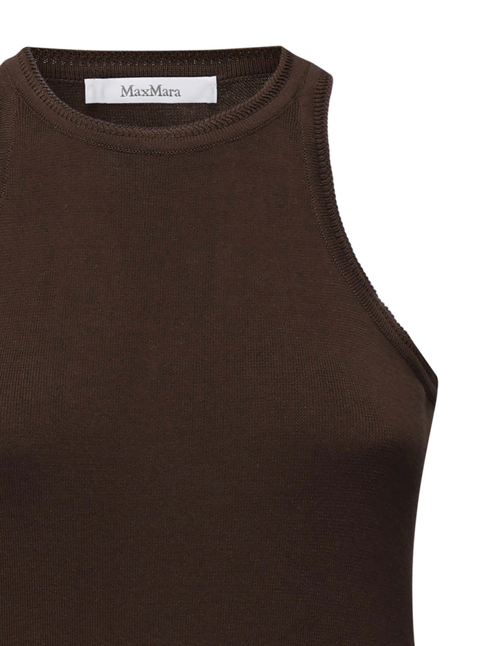 Max Mara Top Dark Brown Cotton