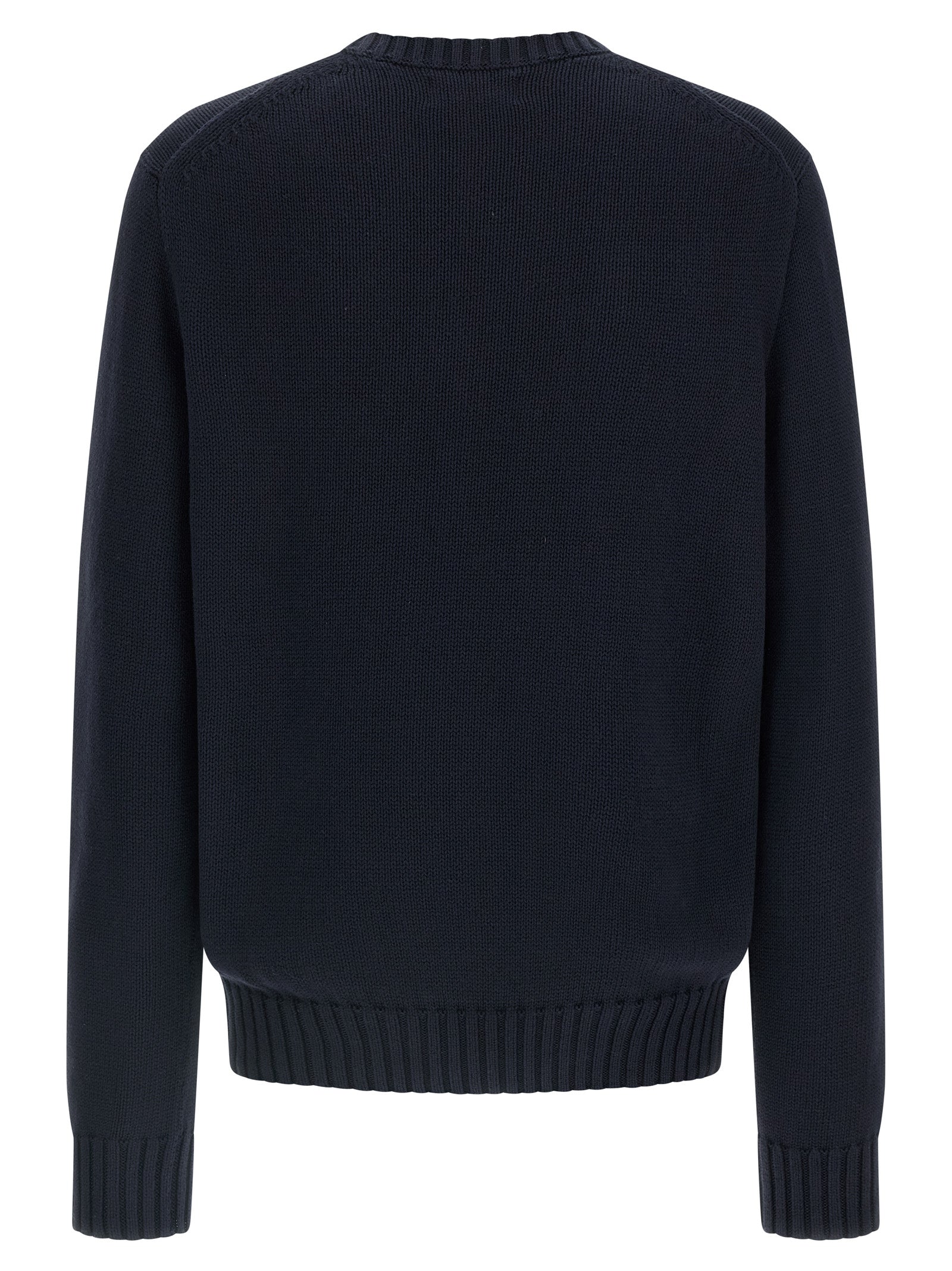 Intarsia sweater Blue Cotton Sweater, Cardigans