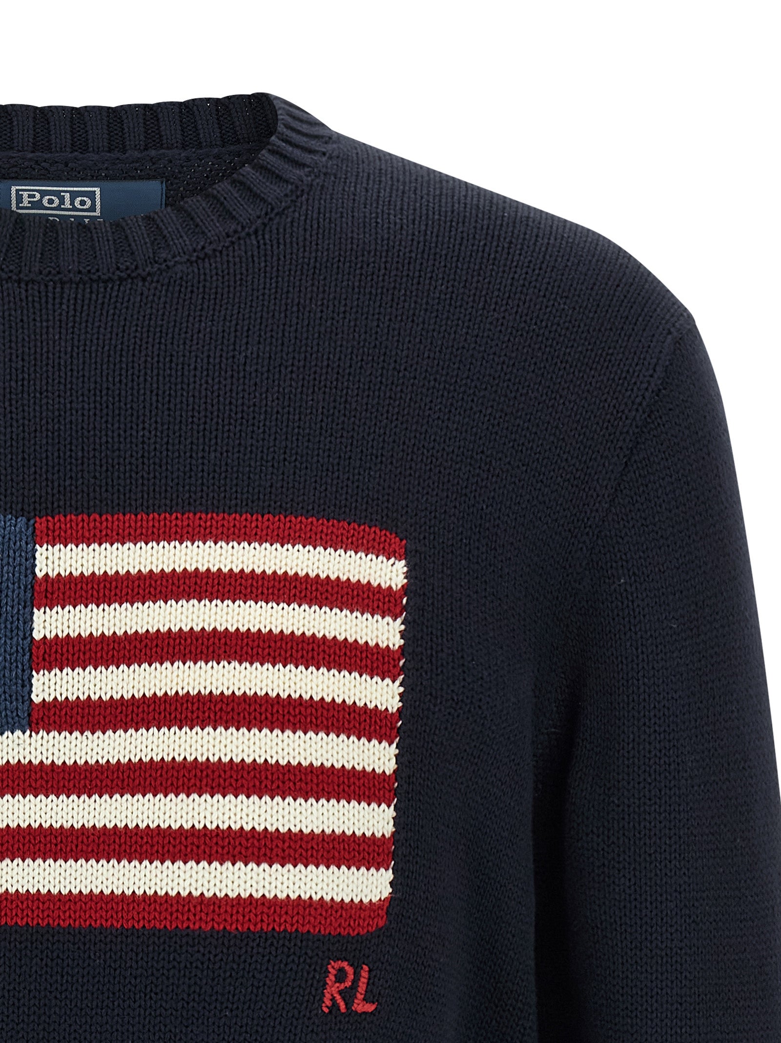 Intarsia sweater Blue Cotton Sweater, Cardigans