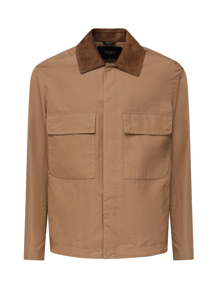 Fendi Jackets Brown Cotone