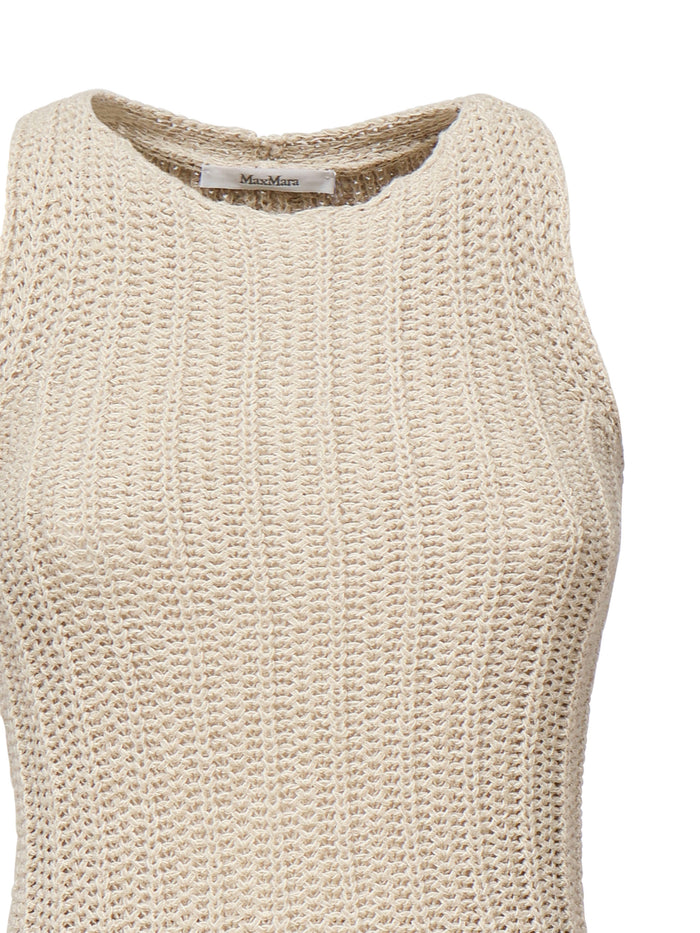 Max Mara Dresses Beige Linen
