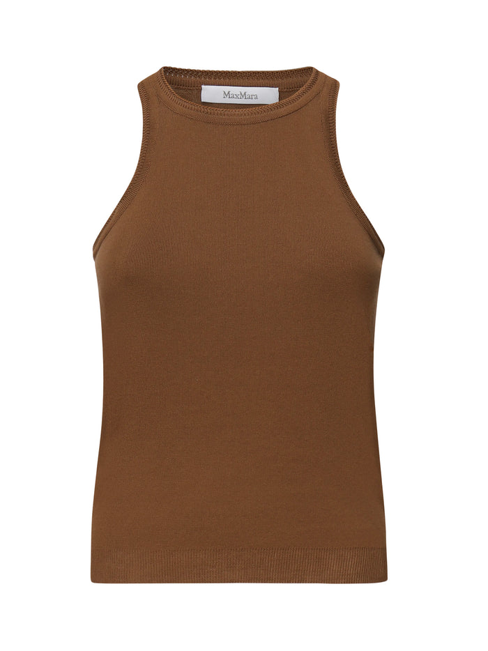 Max Mara Top Brown Cotton