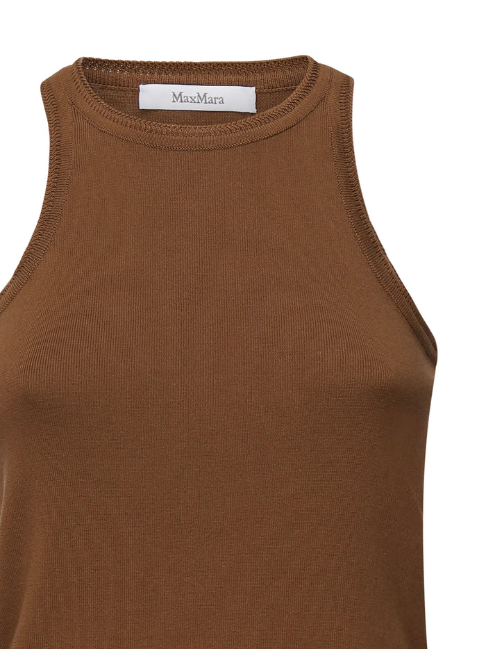 Max Mara Top Brown Cotton