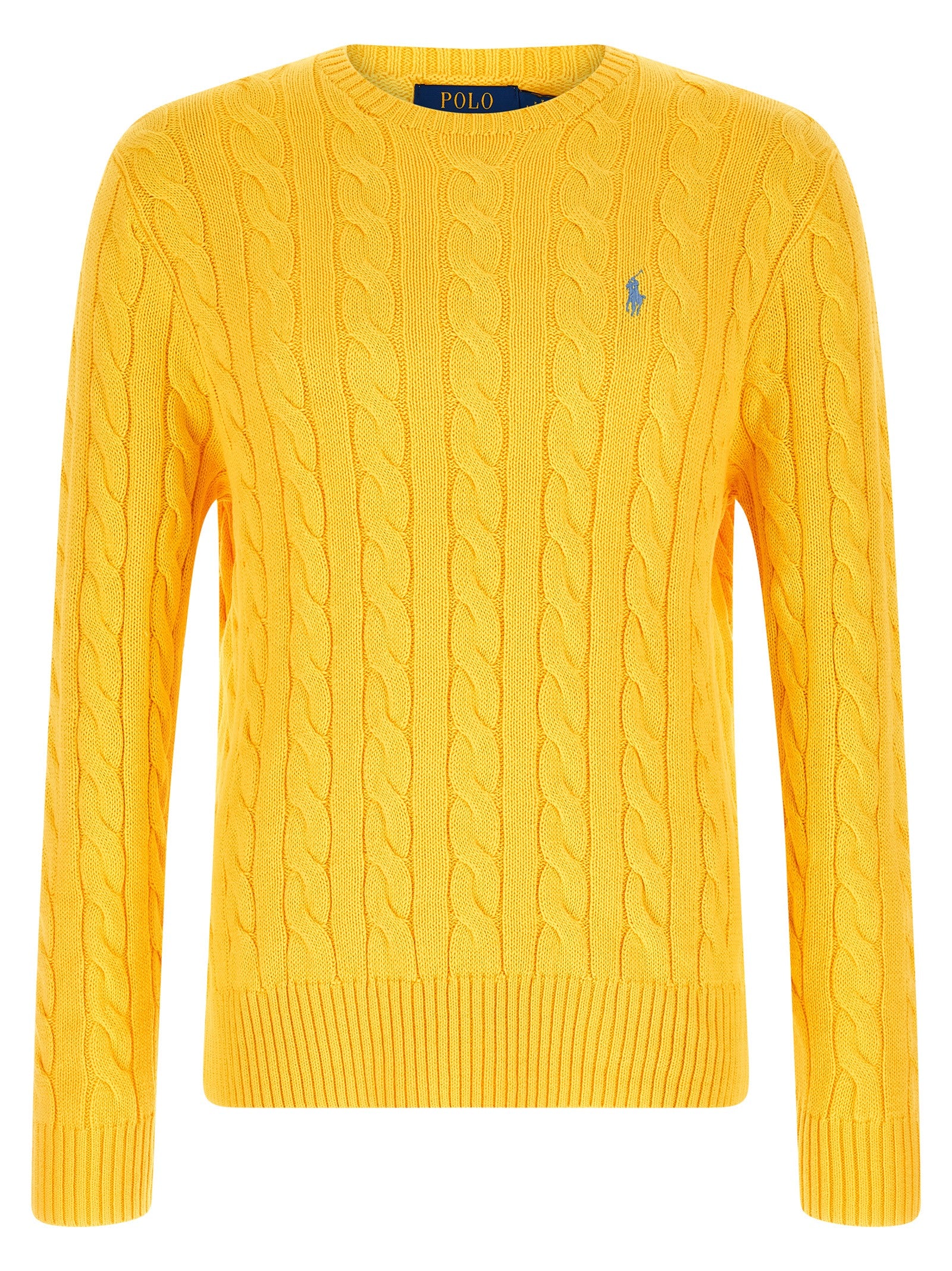 Cotton Braided Sweater Yellow Sweater, Cardigans