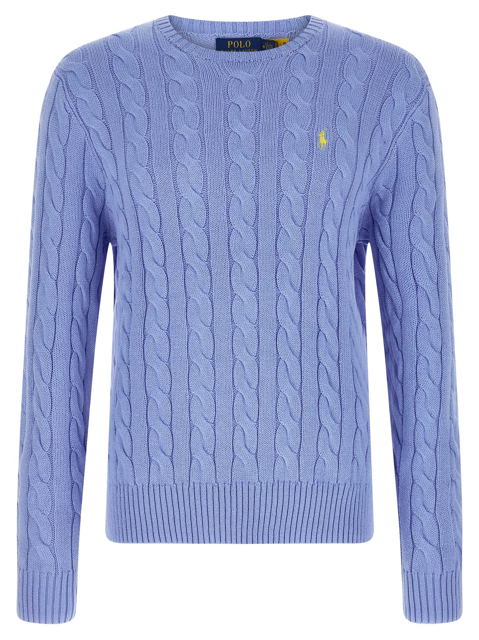 Cotton Braided Sweater Light Blue Sweater, Cardigans