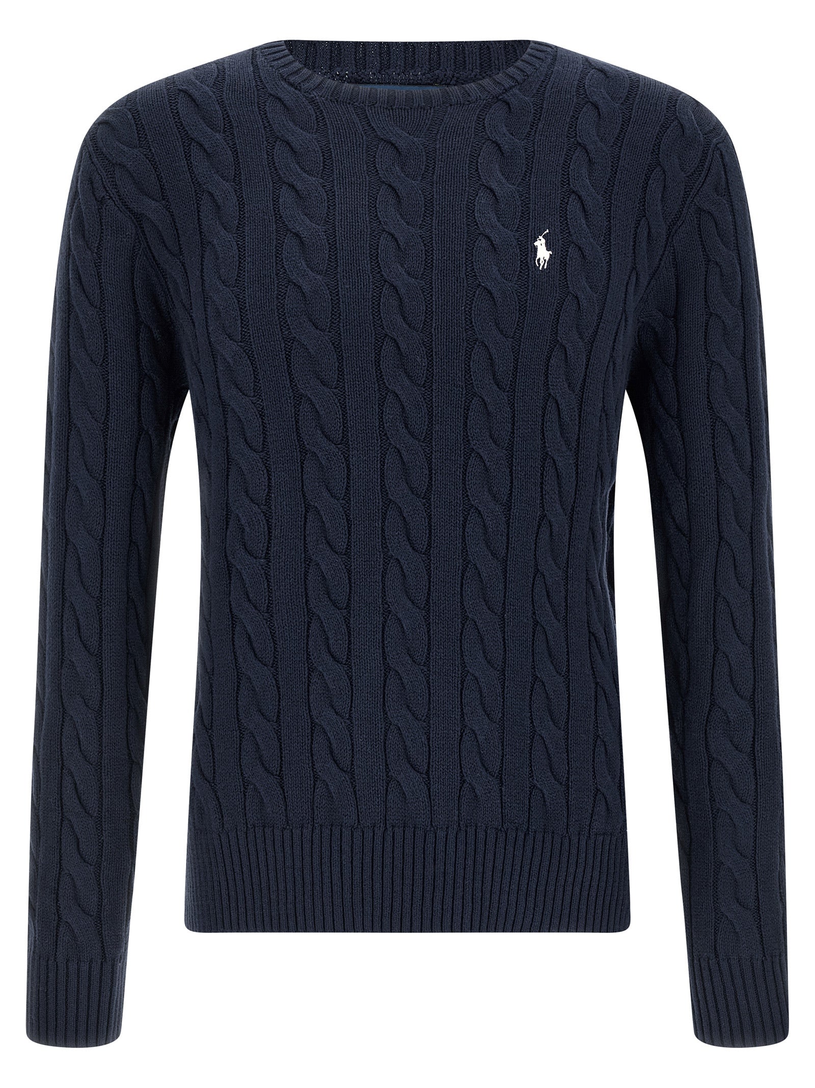 Cotton Braided Sweater Blue Sweater, Cardigans