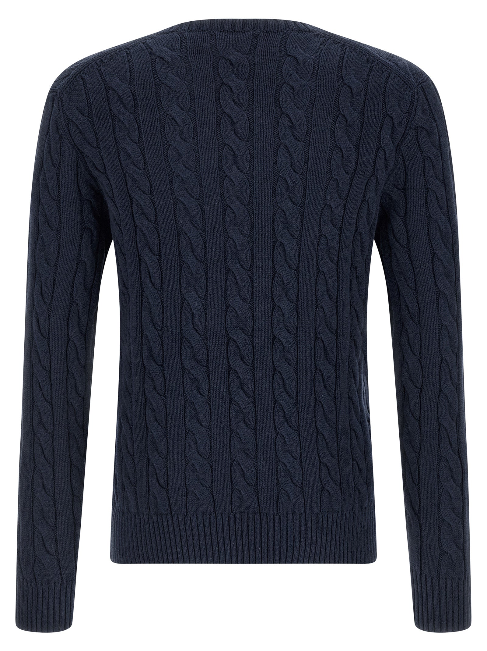 Cotton Braided Sweater Blue Sweater, Cardigans