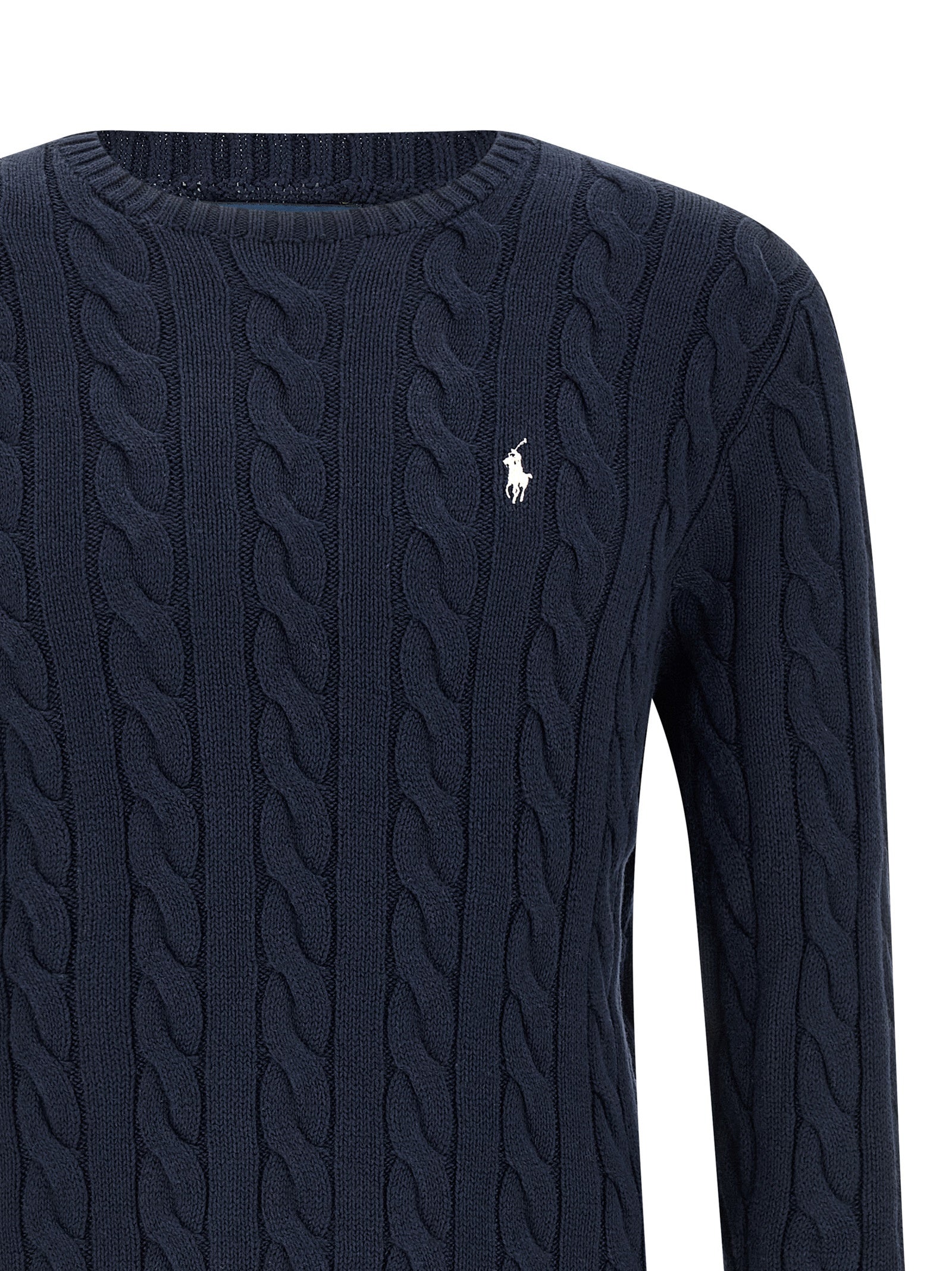 Cotton Braided Sweater Blue Sweater, Cardigans