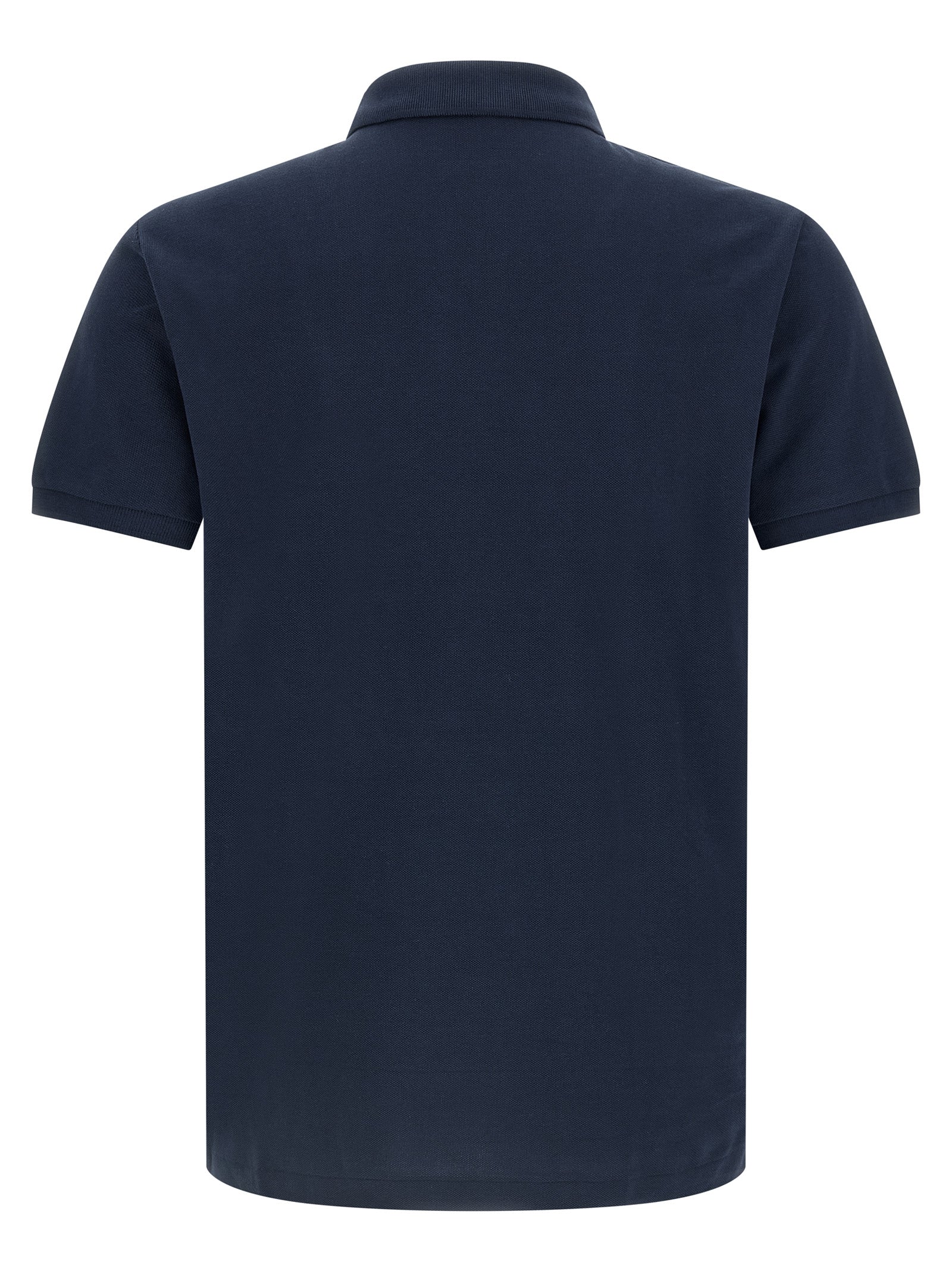 Logo embroidery polo shirt Blue Cotton