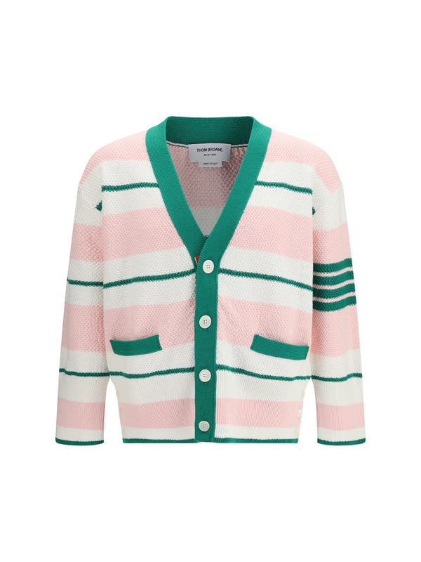 Thom Browne 100% Cotton cardigan in pink