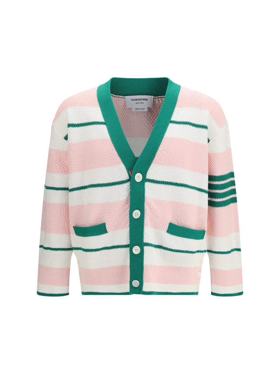 Thom Browne 100% Cotton cardigan in pink