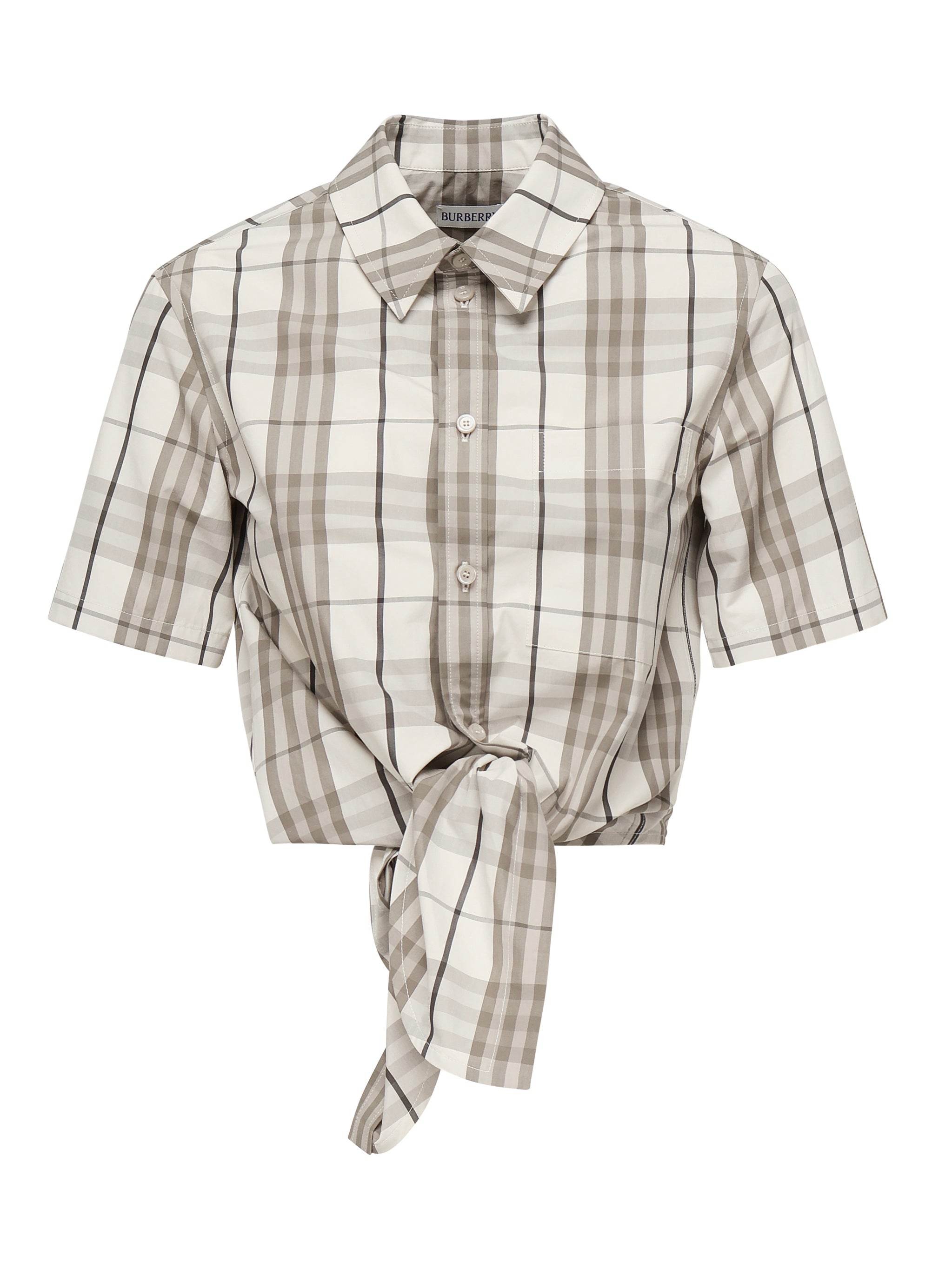 Burberry Shirts Beige Cotton