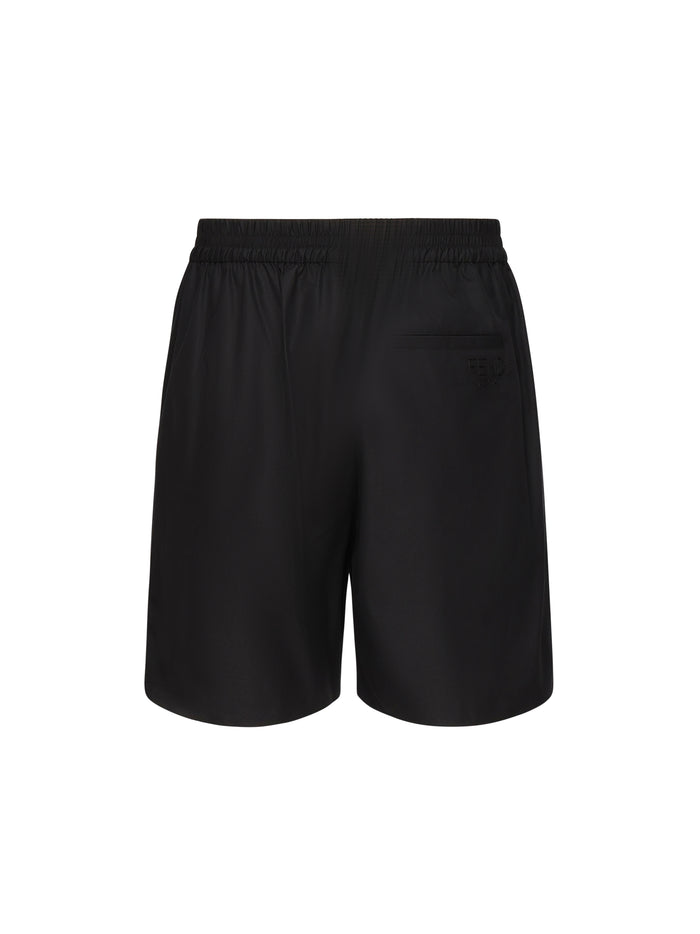 Fendi Shorts Black Cotton