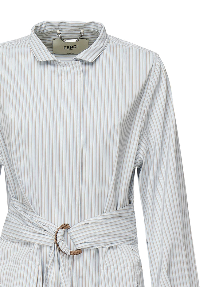 Fendi Shirts Blue Cotton