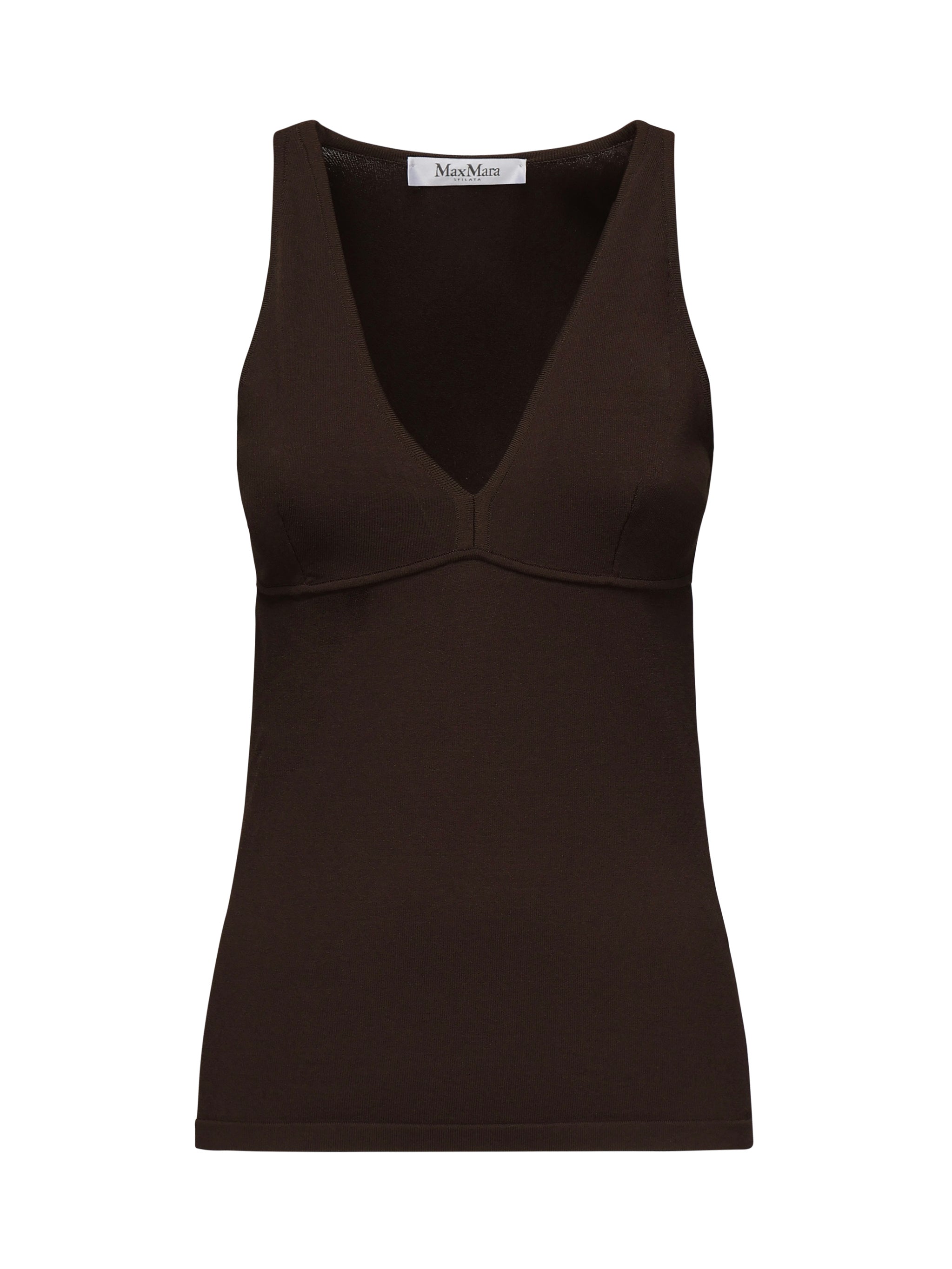 Max Mara Top Dark Brown Viscose