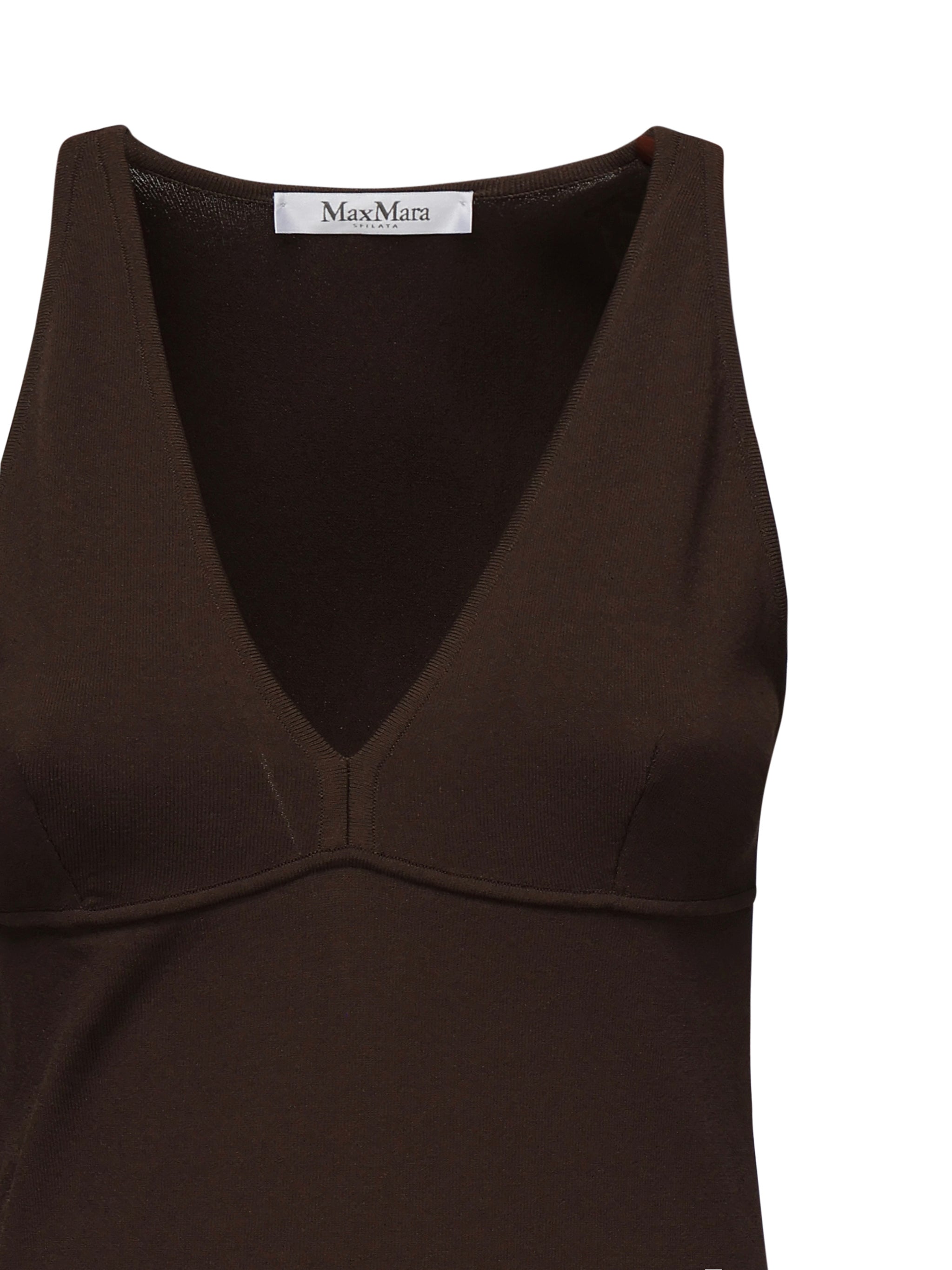 Max Mara Top Dark Brown Viscose