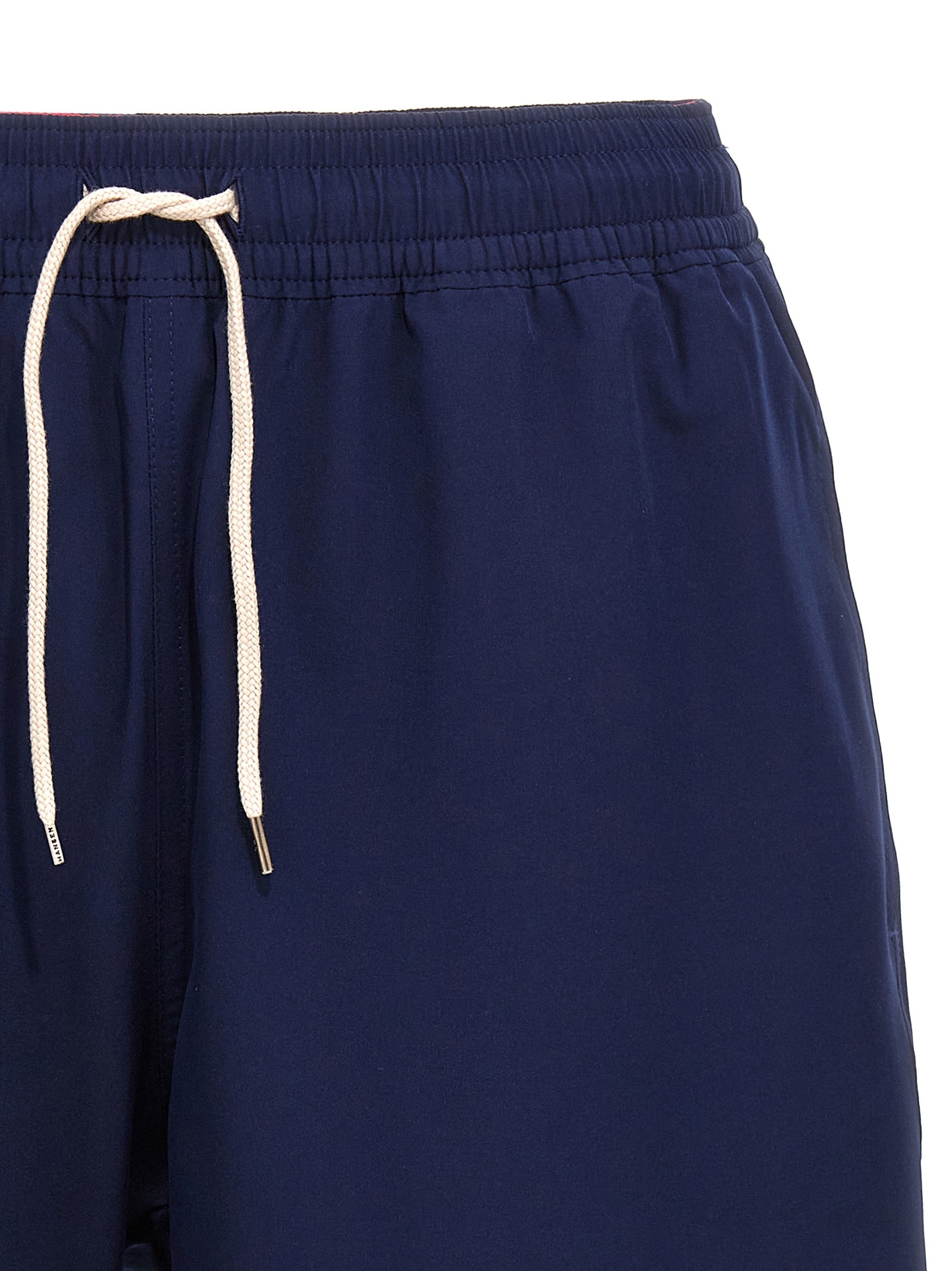 Logo embroidery swim shorts Blue Polyester Beachwear