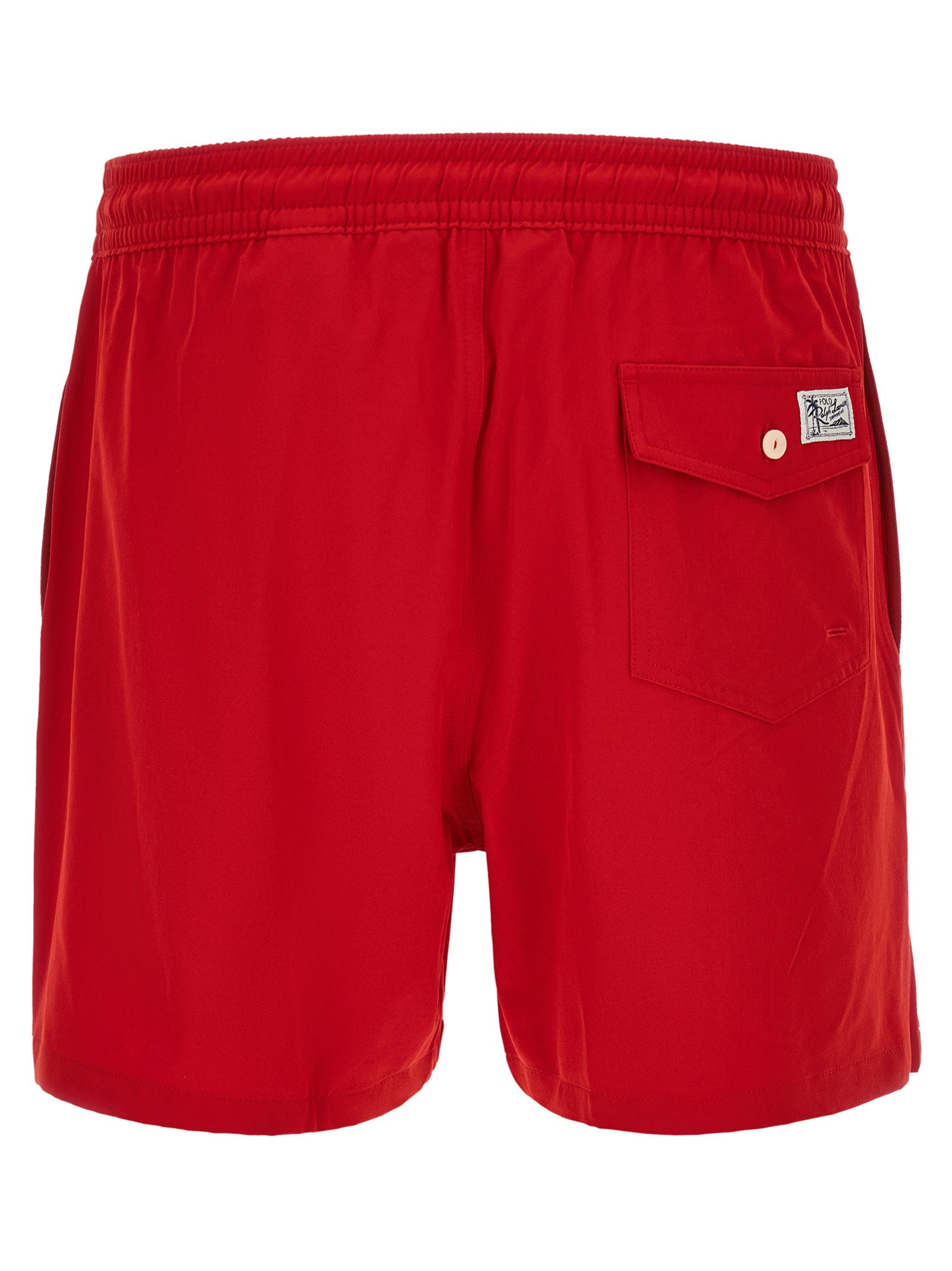 パンツ polo ralph lauren swim shorts Polo Ralph Lauren Traveler Swim Shorts — Red
