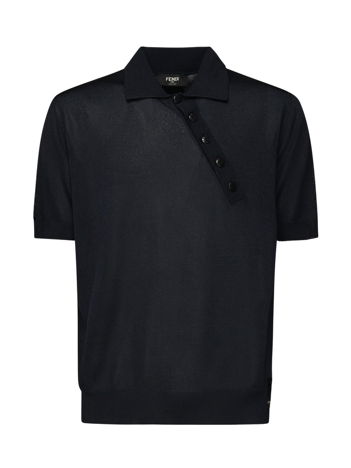 Fendi T-Shirts And Polos Blue Viscose