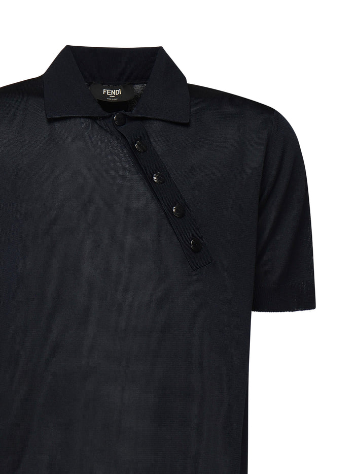 Fendi T-Shirts And Polos Blue Viscose