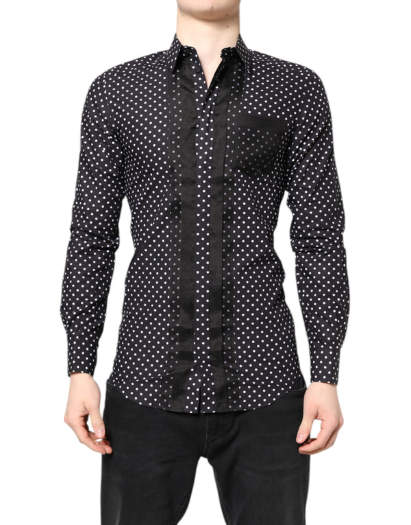 Dolce & Gabbana 90% Cotton shirt in black
