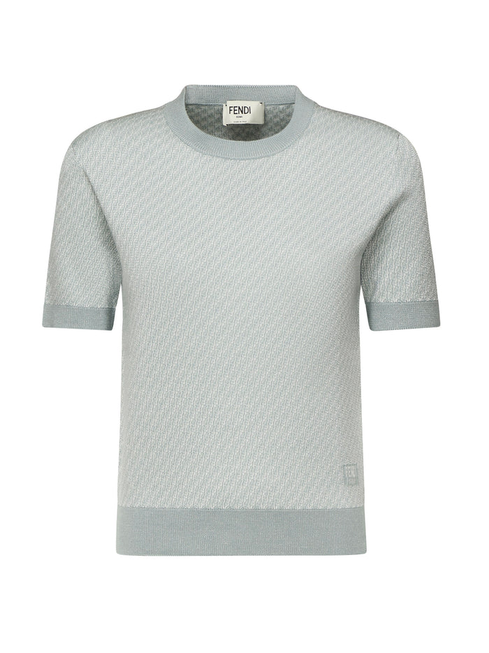 Fendi T-Shirts And Polos Blue Wool
