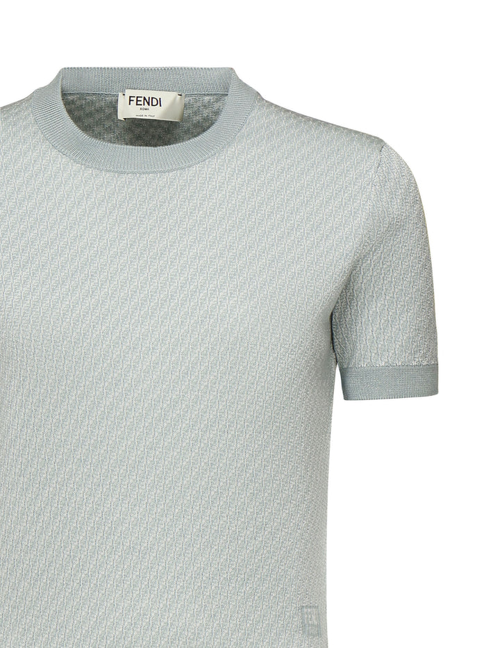 Fendi T-Shirts And Polos Blue Wool