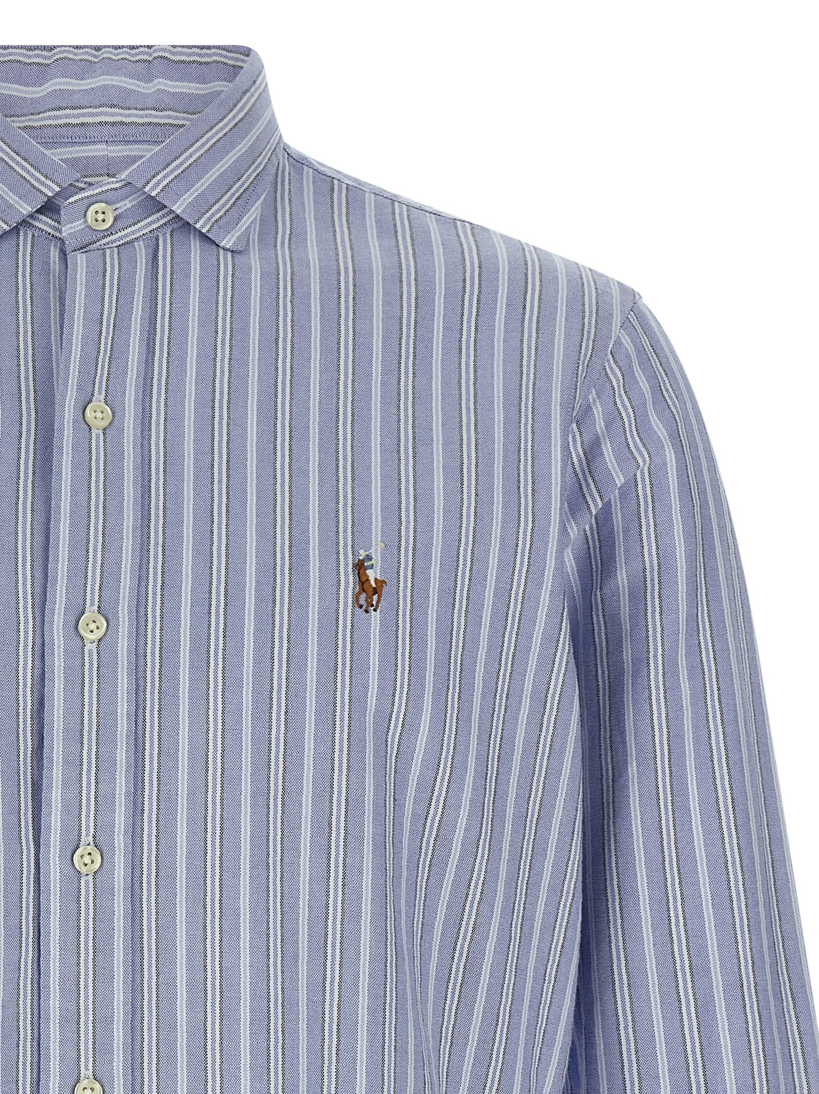 Striped shirt Light Blue Cotton Shirt, Blouse