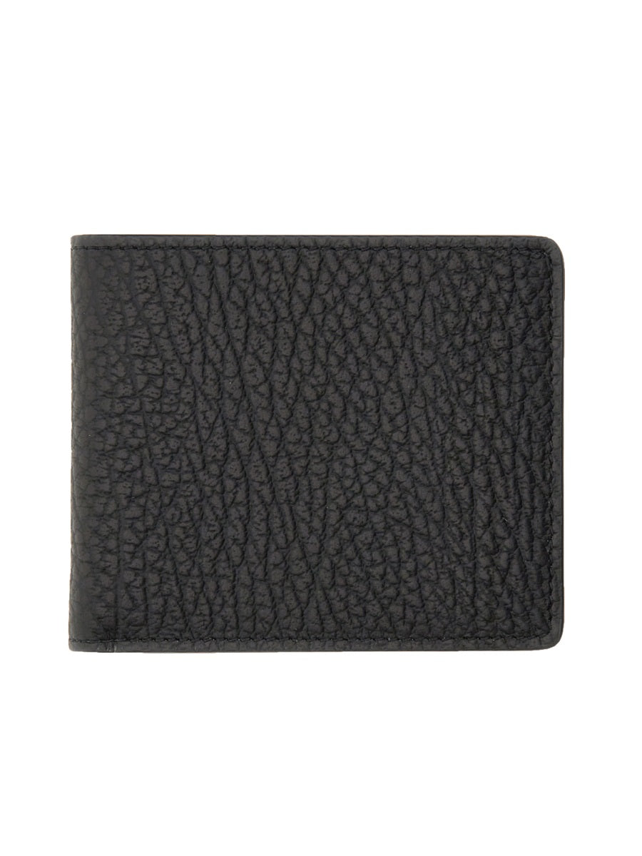 Logo Wallet Black Leather & Purses