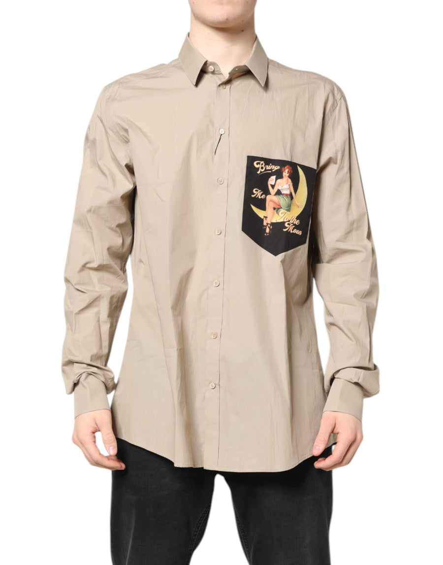 Dolce & Gabbana 100% Cotton shirt in beige