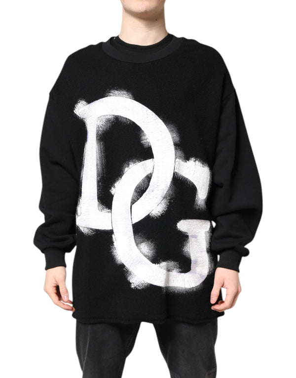 Dolce & Gabbana 80% Cotton 20% Polyester sweatshirt in black