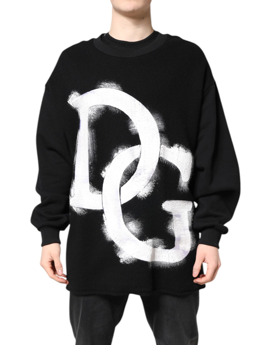 Dolce & Gabbana 80% Cotton 20% Polyester sweatshirt in black
