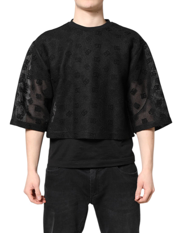 Dolce & Gabbana 86% Cotton 14% Polyester t-shirt in black