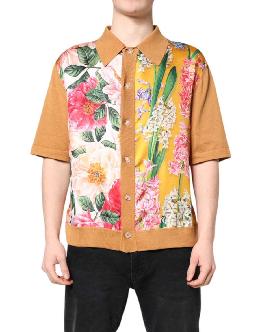 Dolce & Gabbana 92% Silk shirt in brown