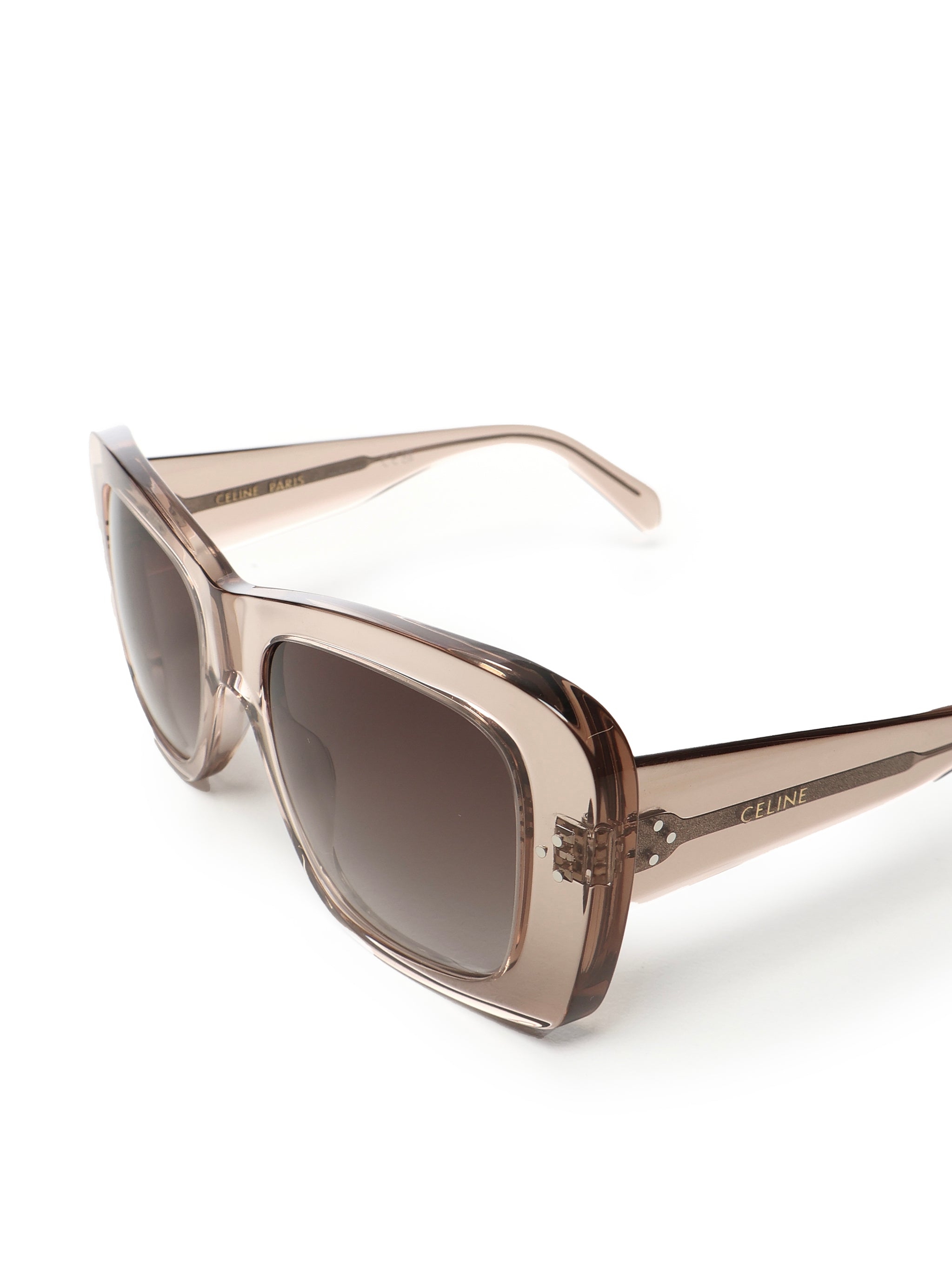 Céline Sunglasses Transparent Taupe Acetate
