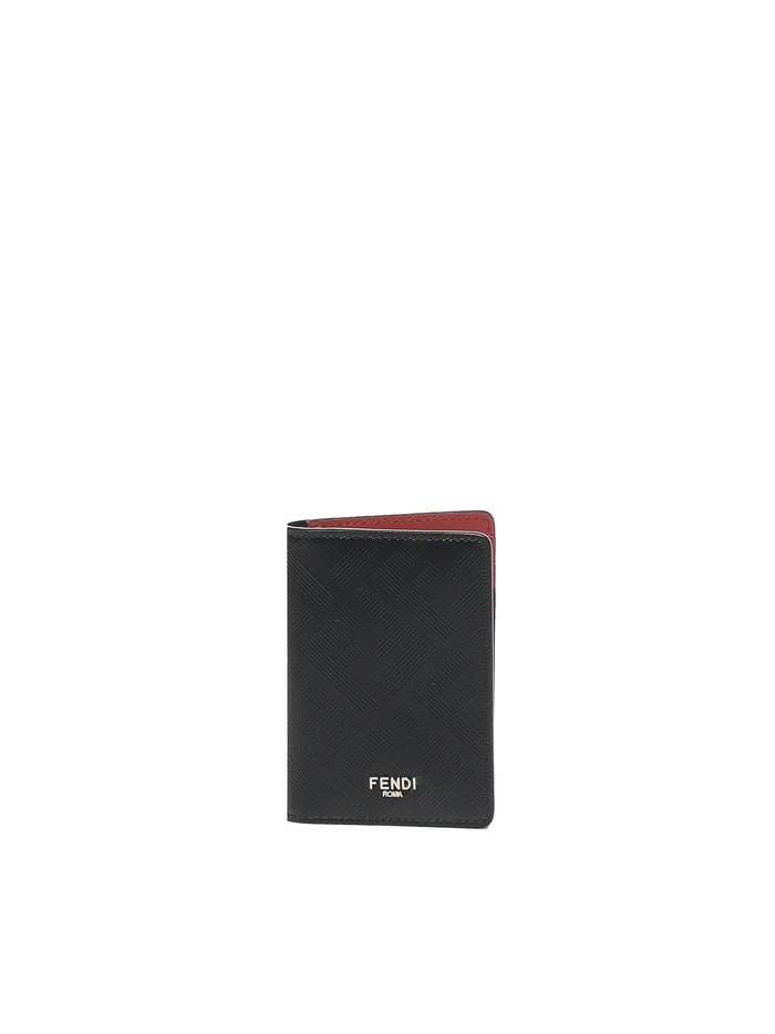 Fendi Wallets Black Vit+interno:vit+co