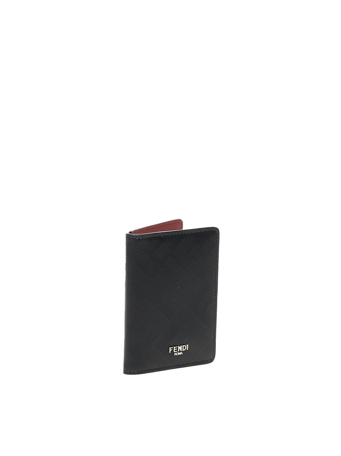 Fendi Wallets Black Vit+interno:vit+co
