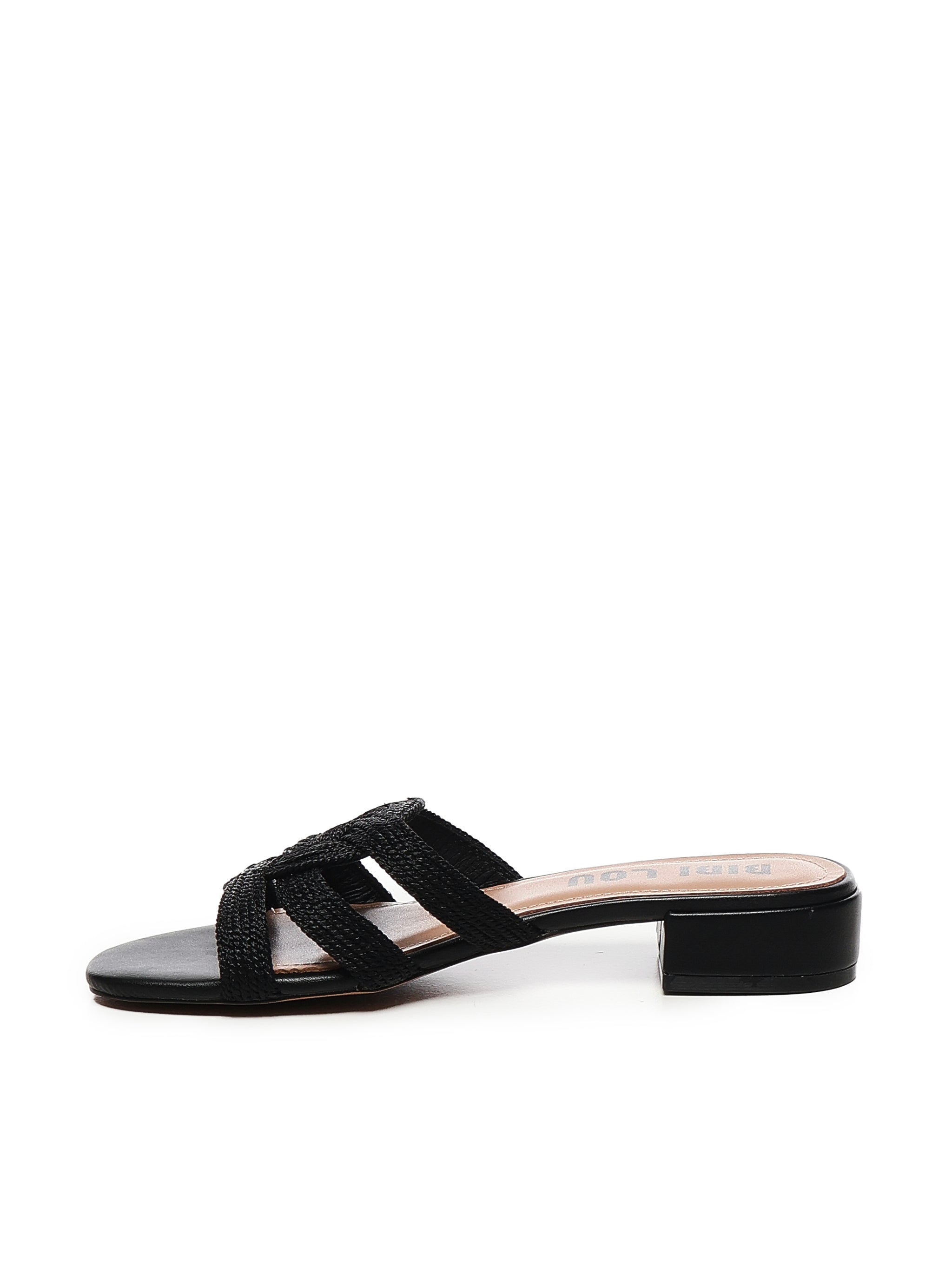 BIBI LOU Sandals Black Textile - Polyurethane